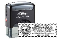 California self inking notary stamp