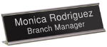 2x8 Standard Engraved Desk Nameplate