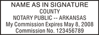 Arkansas notary seal