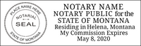 Montana Notary Stamp