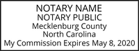 North Carolina Notary Stamp