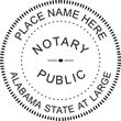 Alabama Notary Seal, Alabama notary stamp