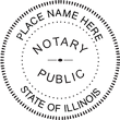 IL-NOT-RND - Illinois Round Notary Stamp