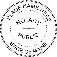 Maine Notary Seal