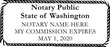 WA-NOT-1 - Washington Notary Stamp